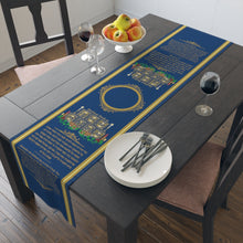 Load image into Gallery viewer, Shabbat Table Runner (Blue)