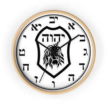 Load image into Gallery viewer, YHWH Wall Clock with Hebrew Letters(Numbers)
