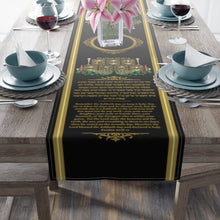 Load image into Gallery viewer, Shabbat Table Runner (Black)