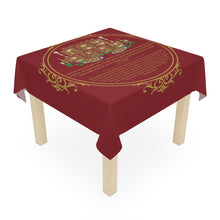 Load image into Gallery viewer, Shabbat Shalom Table Cloth (Red)