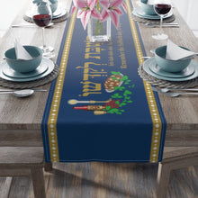Load image into Gallery viewer, Shabbat - Exodus 20:8 - Table Runner (Blue)