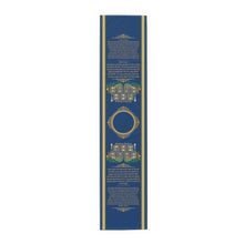 Load image into Gallery viewer, Shabbat Table Runner (Blue)