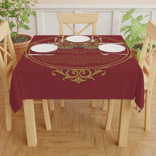 Load image into Gallery viewer, Shabbat Shalom Table Cloth (Red)