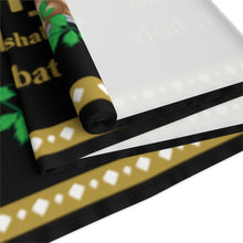 Load image into Gallery viewer, Shabbat -Exodus 20:8- Table Runner (Black)