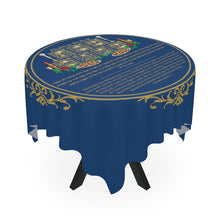 Load image into Gallery viewer, Shabbat Shalom Table Cloth (Blue)