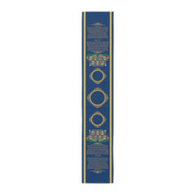 Load image into Gallery viewer, Shabbat Table Runner (Blue)