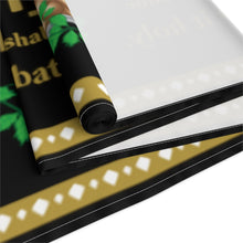 Load image into Gallery viewer, Shabbat -Exodus 20:8- Table Runner (Black)