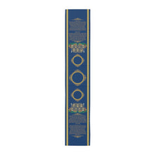 Load image into Gallery viewer, Shabbat Table Runner (Blue)