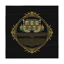 Load image into Gallery viewer, Shabbat Shalom Table Cloth (Black)