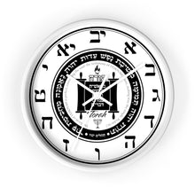 Load image into Gallery viewer, Torah Wall clock with Hebrew Letters (Numbers)