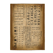 Load image into Gallery viewer, Hebrew Alef Bet Blanket