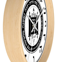 Load image into Gallery viewer, Torah Wall clock with Hebrew Letters (Numbers)