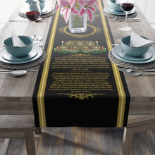 Load image into Gallery viewer, Shabbat Table Runner (Black)