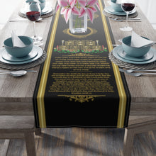 Load image into Gallery viewer, Shabbat Table Runner (Black)