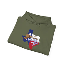 Load image into Gallery viewer, Shalom Y&#39;all Texas Colors Heavy Blend™ Hooded Sweatshirt
