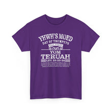 Load image into Gallery viewer, YHWH&#39;s Moed Yom Teruah (Day of Trumpets) Tee
