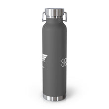 Load image into Gallery viewer, Drone Pilot (White Logo) Copper Vacuum Insulated Bottle, 22oz
