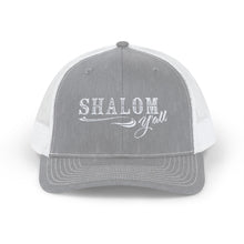 Load image into Gallery viewer, Shalom Y&#39;all Snapback Trucker Cap
