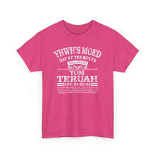 Load image into Gallery viewer, YHWH&#39;s Moed Yom Teruah (Day of Trumpets) Tee
