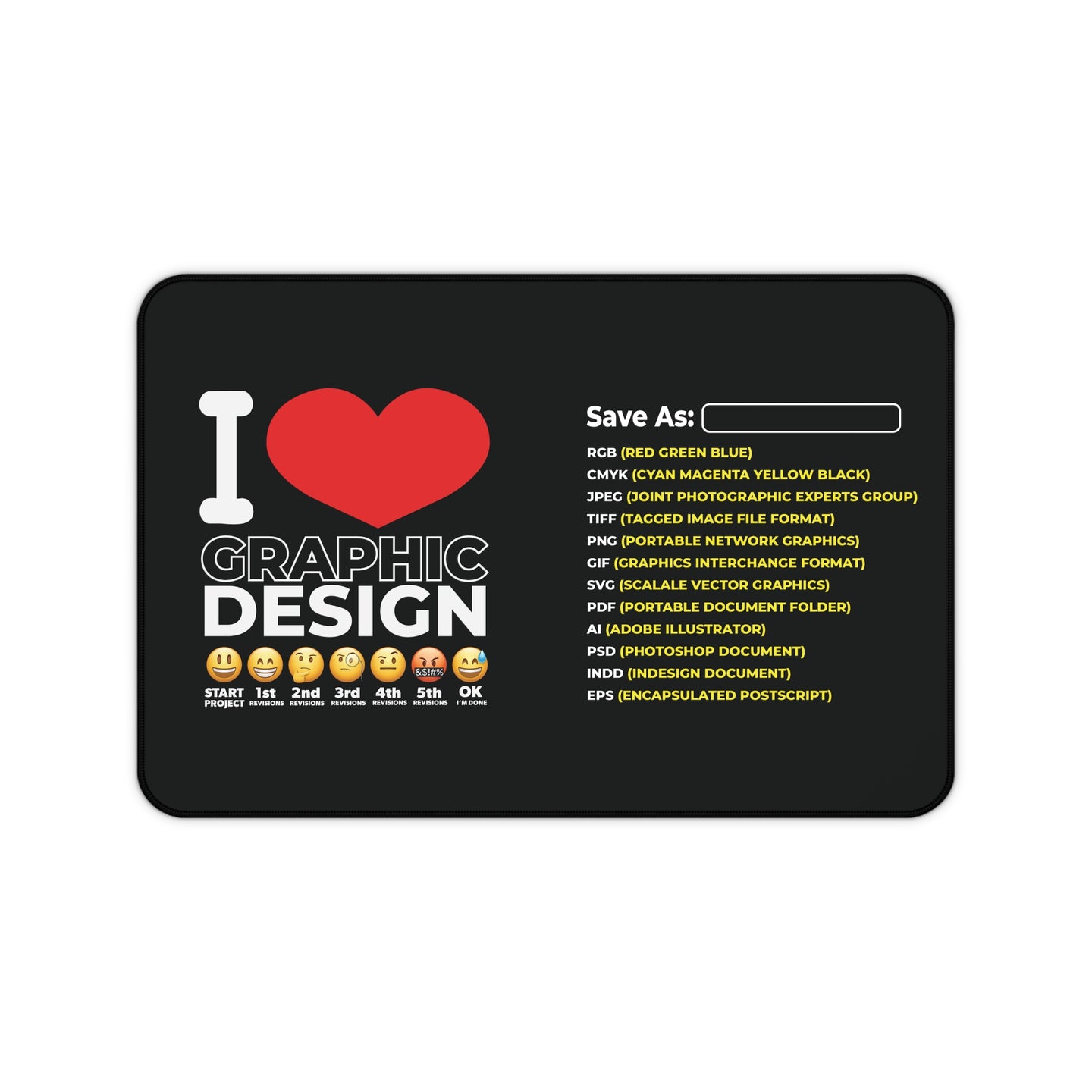 Graphic Design Desk Mat