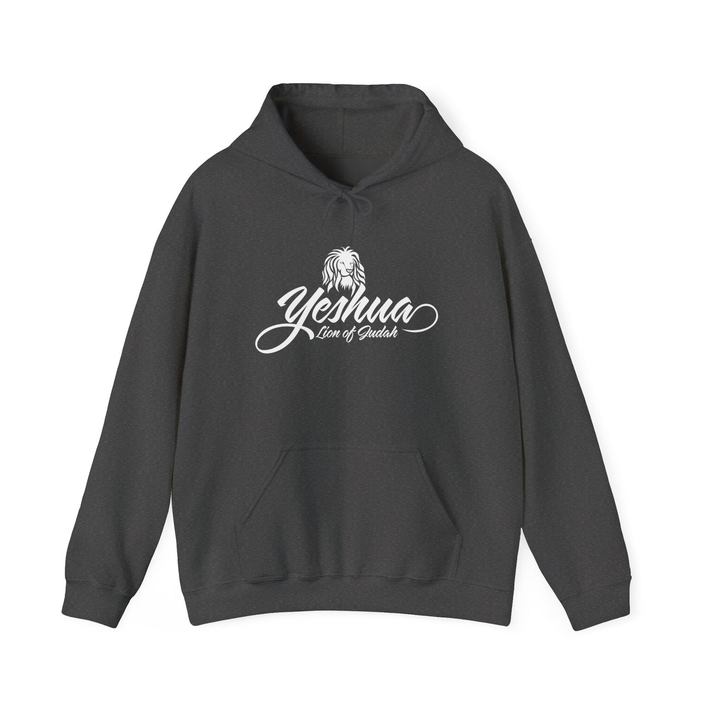 Yeshua Lion of Judah Script Heavy Blend™ Hooded Sweatshirt