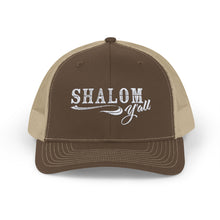 Load image into Gallery viewer, Shalom Y&#39;all Snapback Trucker Cap
