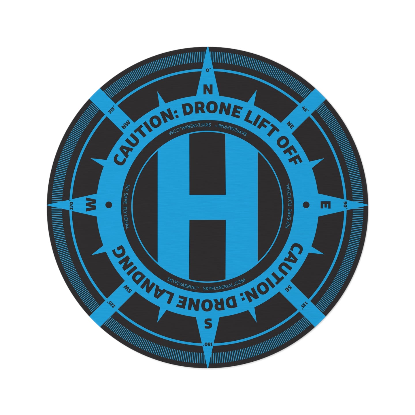 Drone Landing Pad - (Rug) 60 in. (5ft) Blue