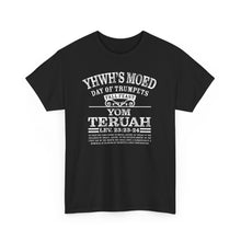 Load image into Gallery viewer, YHWH&#39;s Moed Yom Teruah (Day of Trumpets) Tee
