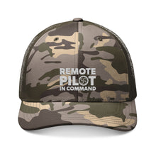 Load image into Gallery viewer, Remote Pilot In Command Camo Trucker Hat (Embroidery)
