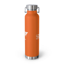 Load image into Gallery viewer, Drone Pilot (White Logo) Copper Vacuum Insulated Bottle, 22oz
