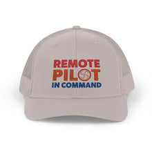 Load image into Gallery viewer, Remote Pilot In Command Trucker Cap (Color Logo)
