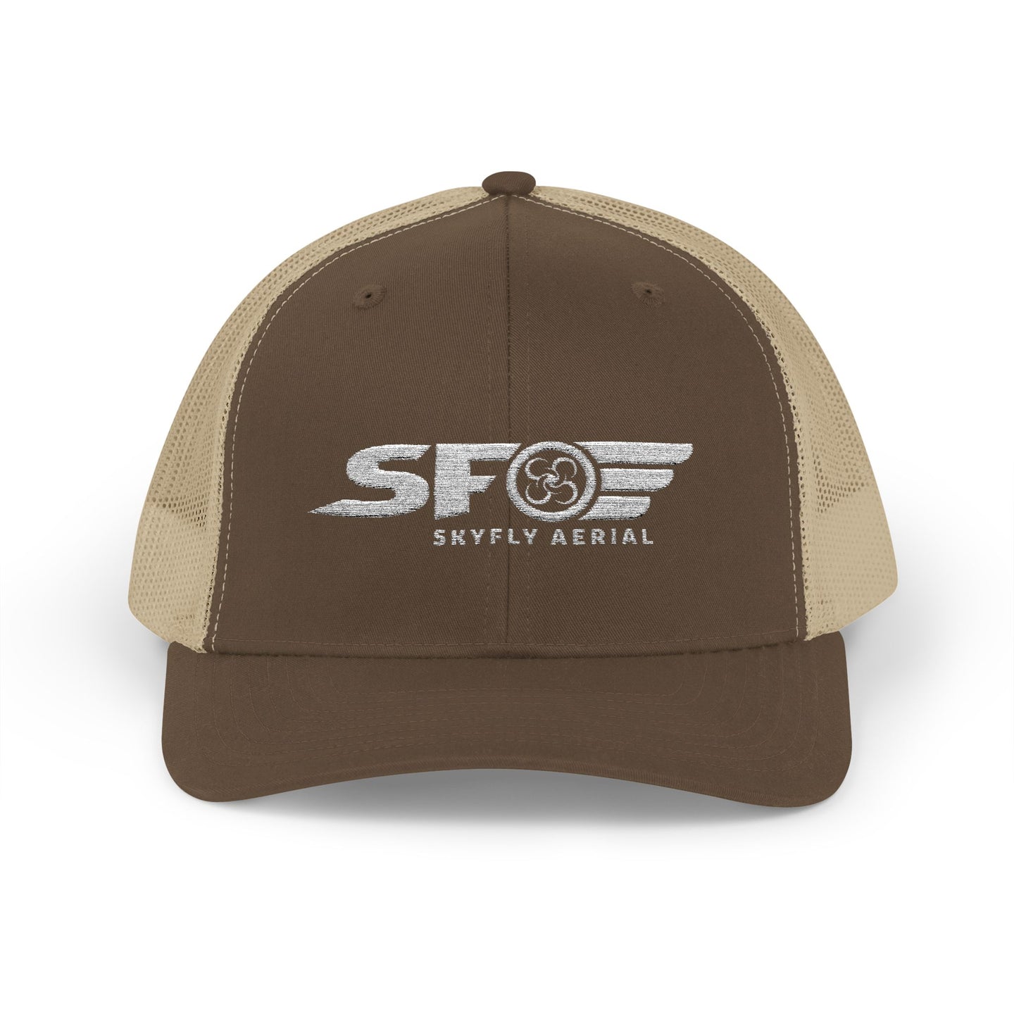 Skyfly Aerial Trucker Cap (White Logo)