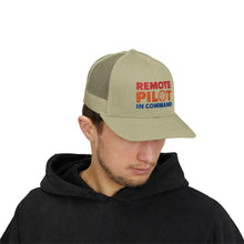 Load image into Gallery viewer, Remote Pilot In Command Trucker Cap (Color Logo)
