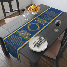 Load image into Gallery viewer, Shabbat Table Runner (Blue)
