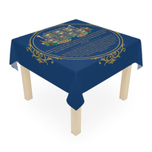 Load image into Gallery viewer, Shabbat Shalom Table Cloth (Blue)
