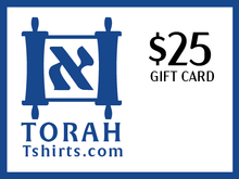 Load image into Gallery viewer, Torah T-shirts Gift Card
