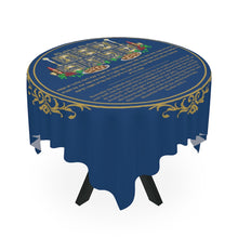 Load image into Gallery viewer, Shabbat Shalom Table Cloth (Blue)
