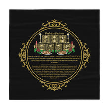 Load image into Gallery viewer, Shabbat Shalom Table Cloth (Black)
