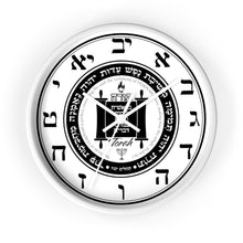 Load image into Gallery viewer, Torah Wall clock with Hebrew Letters (Numbers)
