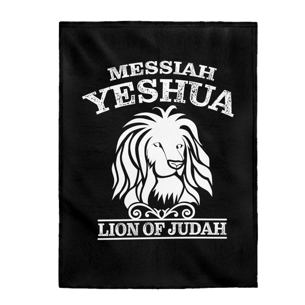Messiah Yeshua Velveteen Plush Blanket